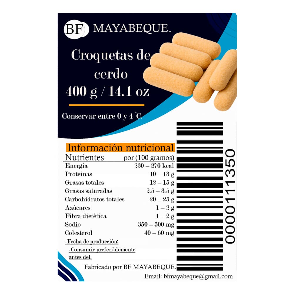 Croquetas de Cerdo BF Mayabeque (400 g / 14.1 oz) - Miniatura 3