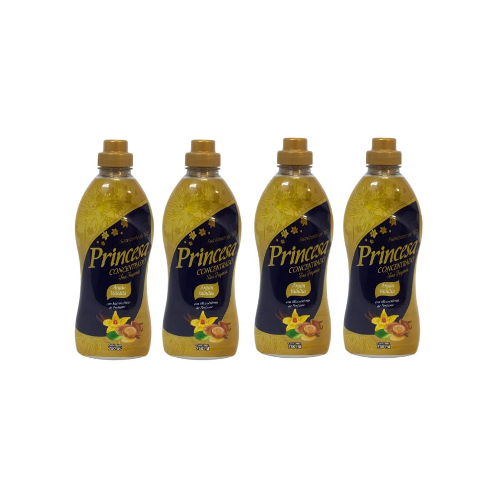 Suavizante de telas argán vainilla Princesa (4 x 750 ml) - Imagen 1