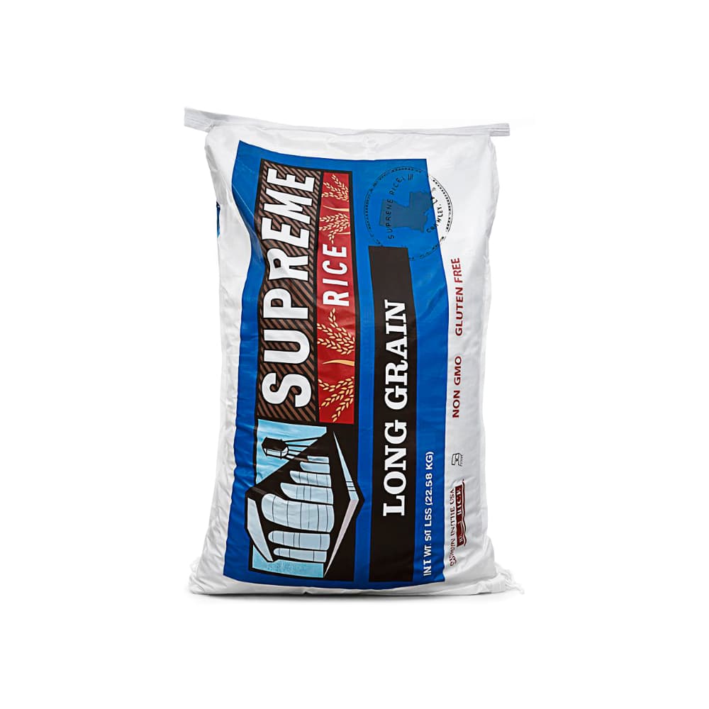 Arroz blanco de grano largo Supreme Rice (22.68 kg / 50 lb) - Miniatura 1