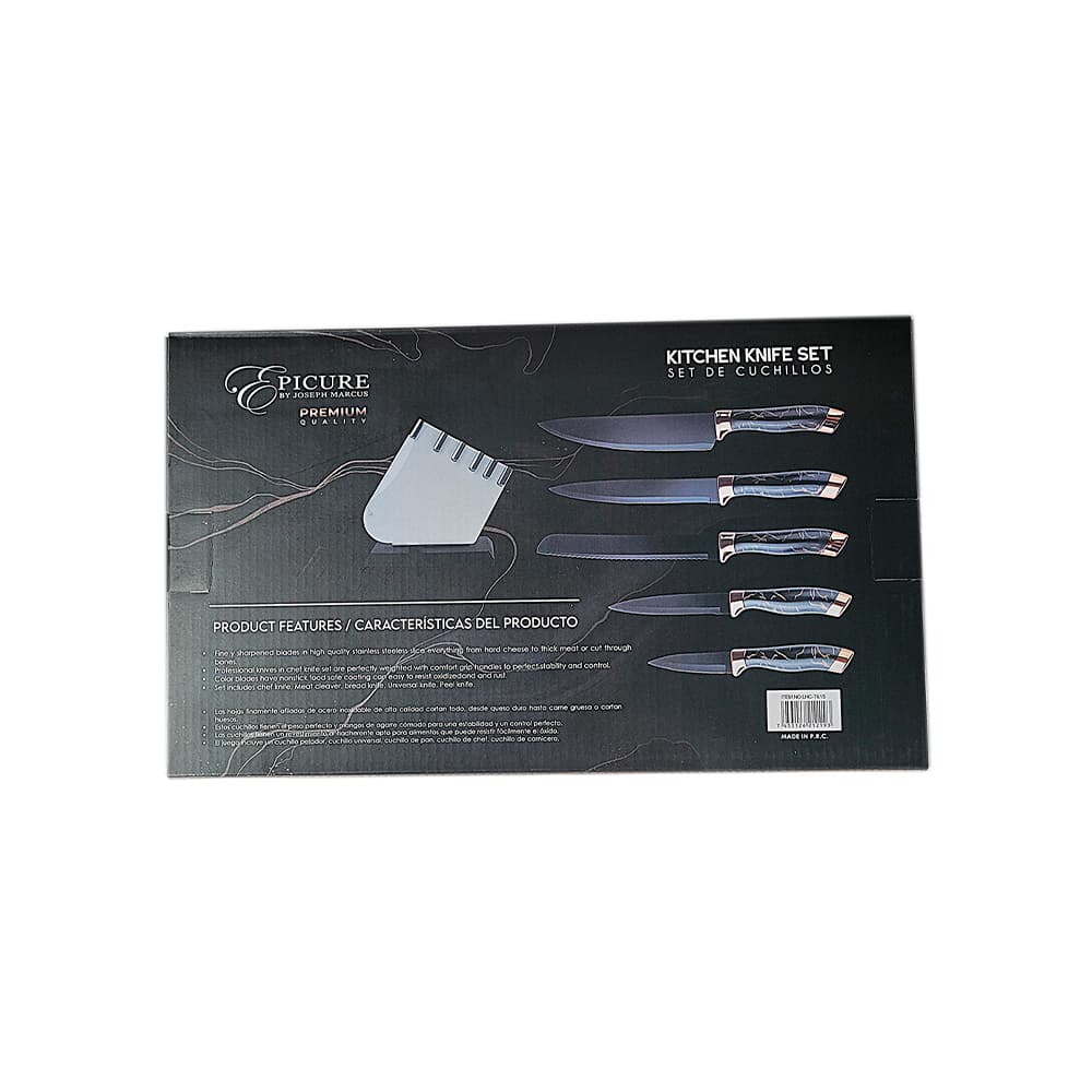 Juego de chuchillos con 6 piezas para la cocina Epicure - Miniatura 3