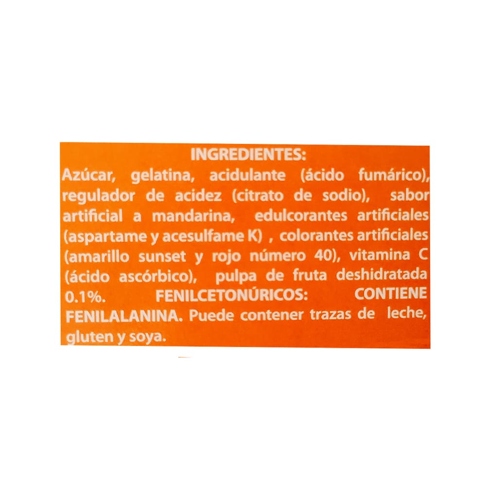 Gelatina sabor a mandarina Boom (40 g / 1.4 oz) - Miniatura 4