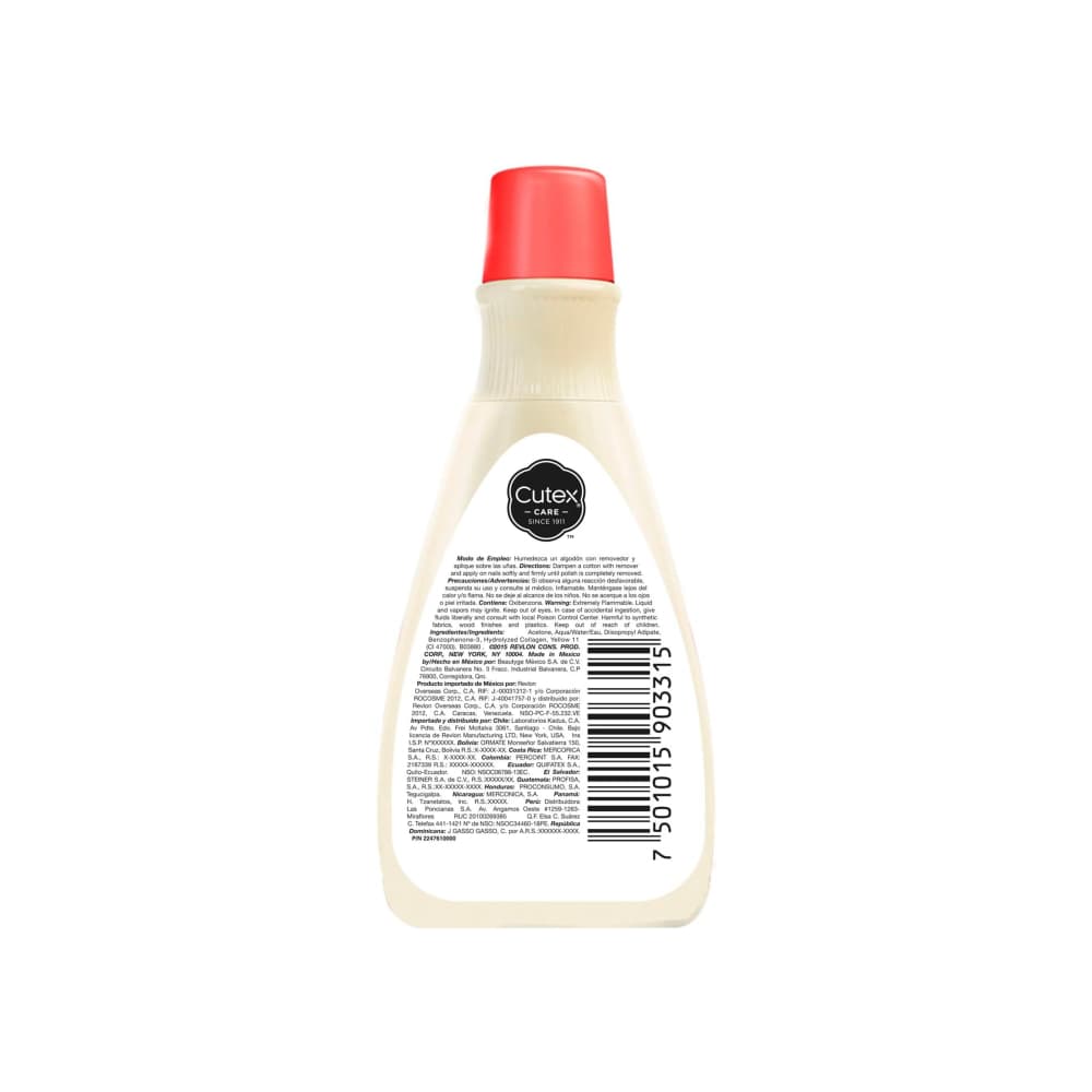 Removedor de esmalte original con proteína Cutex (50 ml) - Miniatura 2