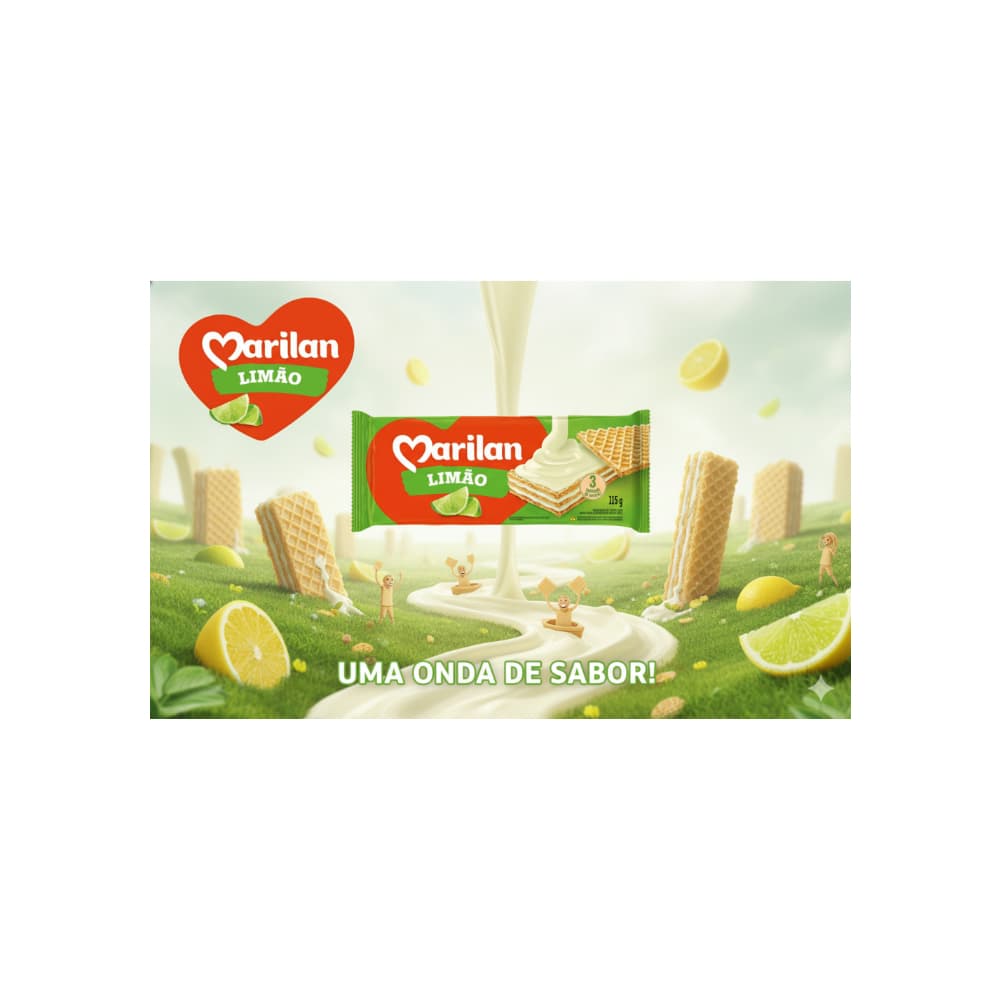 Sorbeto relleno con cema sabor a limón Marilan (4 x 115 g / 4.1 oz) - Miniatura 4