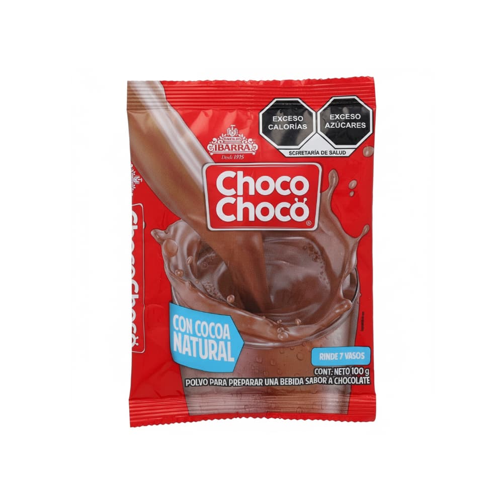 Polvo para preparar una bebida sabor a chocolate Choco Choco Ibarra (100 g / 3.52 oz) - Imagen 1