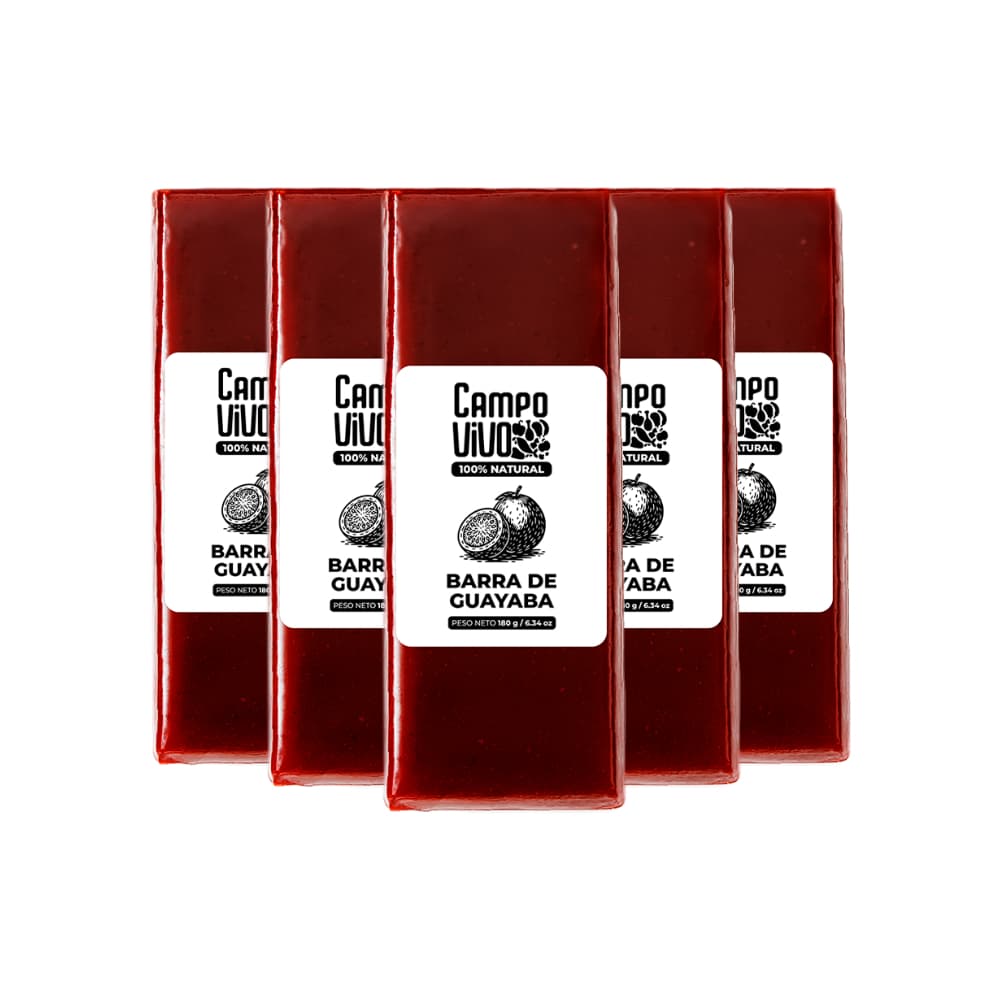 Barra de guayaba Campo Vivo (5 x 180 g / 6.34 oz) - Miniatura 1