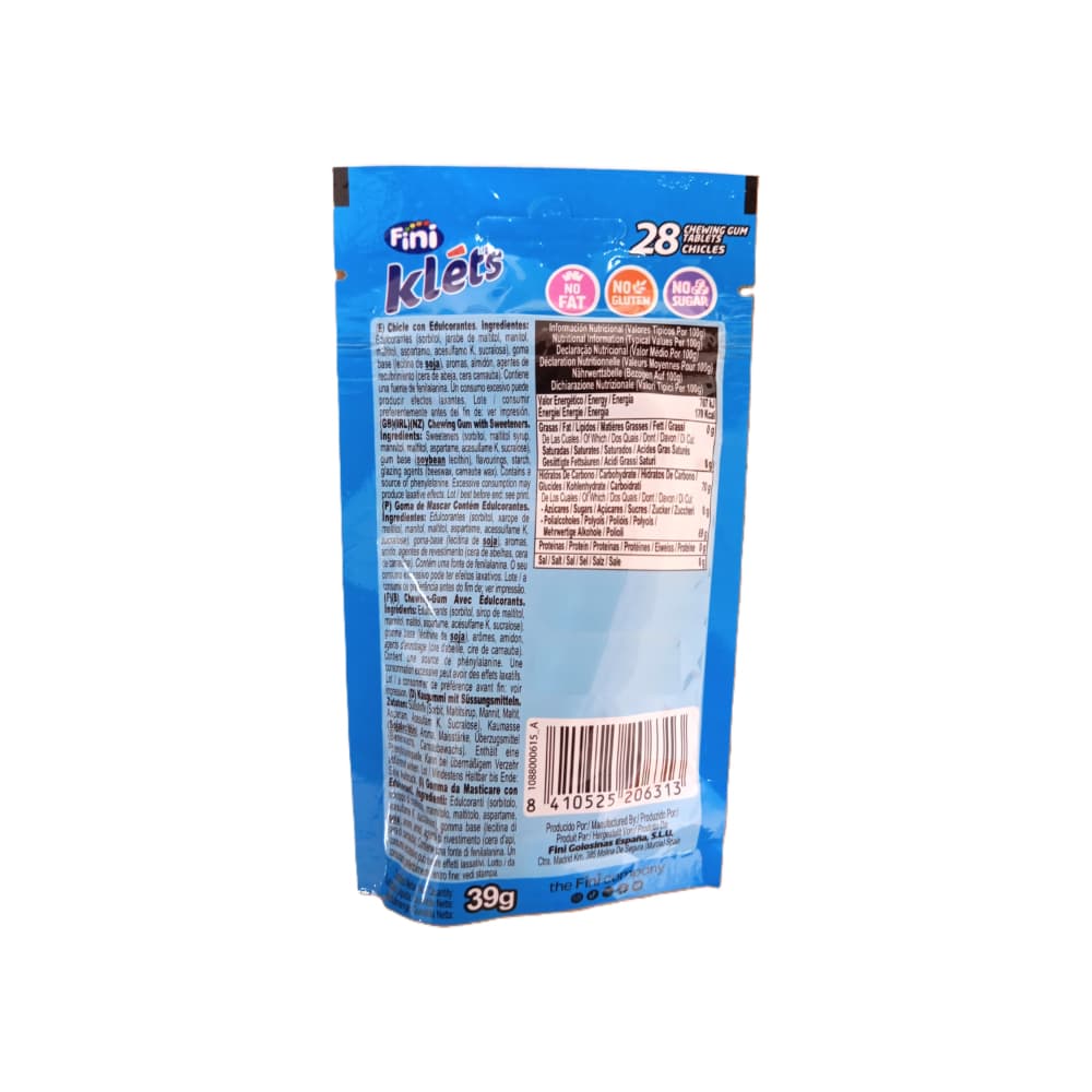 Goma de mascar-chicle- sin azúcar sabor a menta Fini (39 g / 1.37 oz) - Miniatura 3