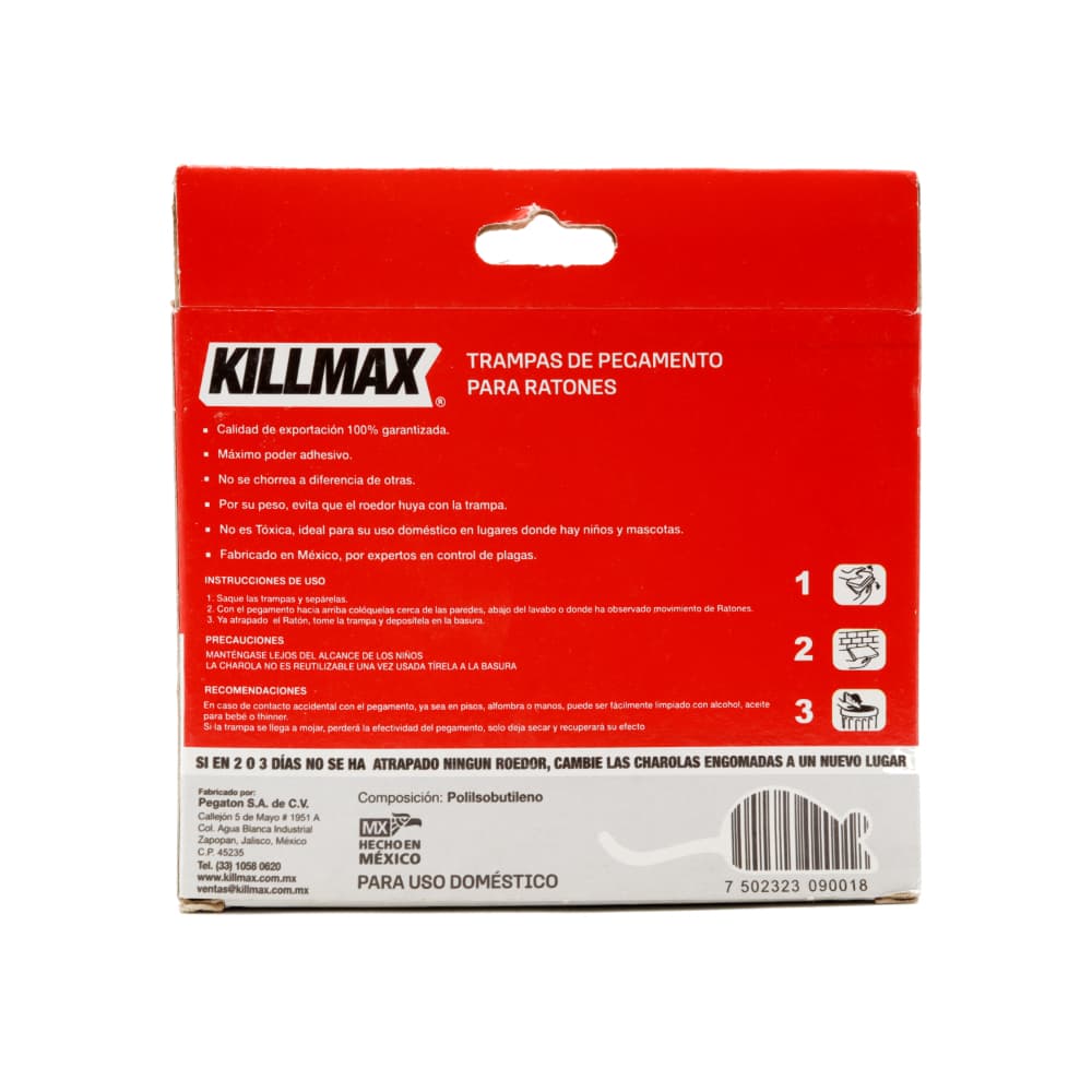 Trampa mediana de pegamento para ratones Killmax (2 U) - Miniatura 4
