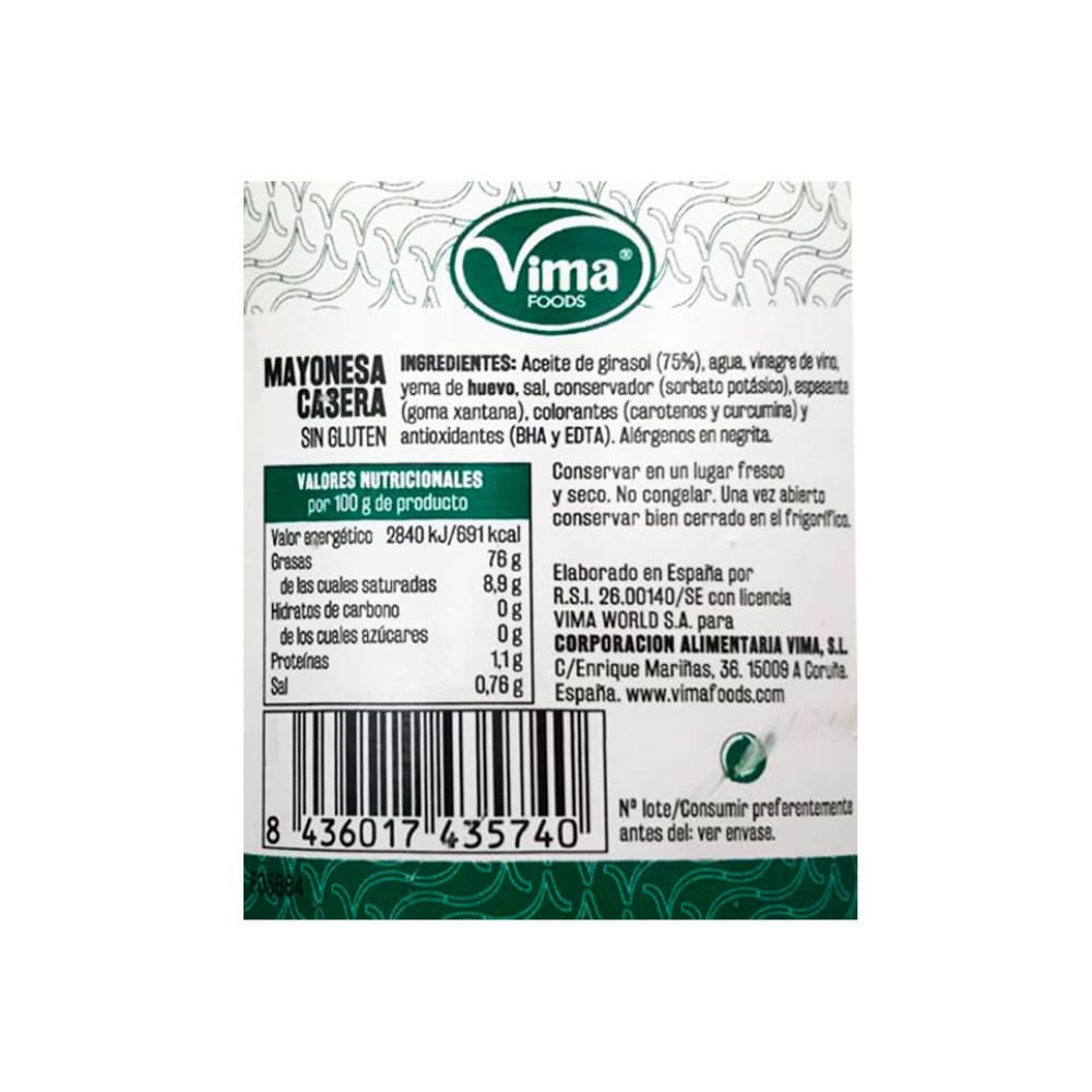 Mayonesa casera Vima Foods (700 ml) - Miniatura 3