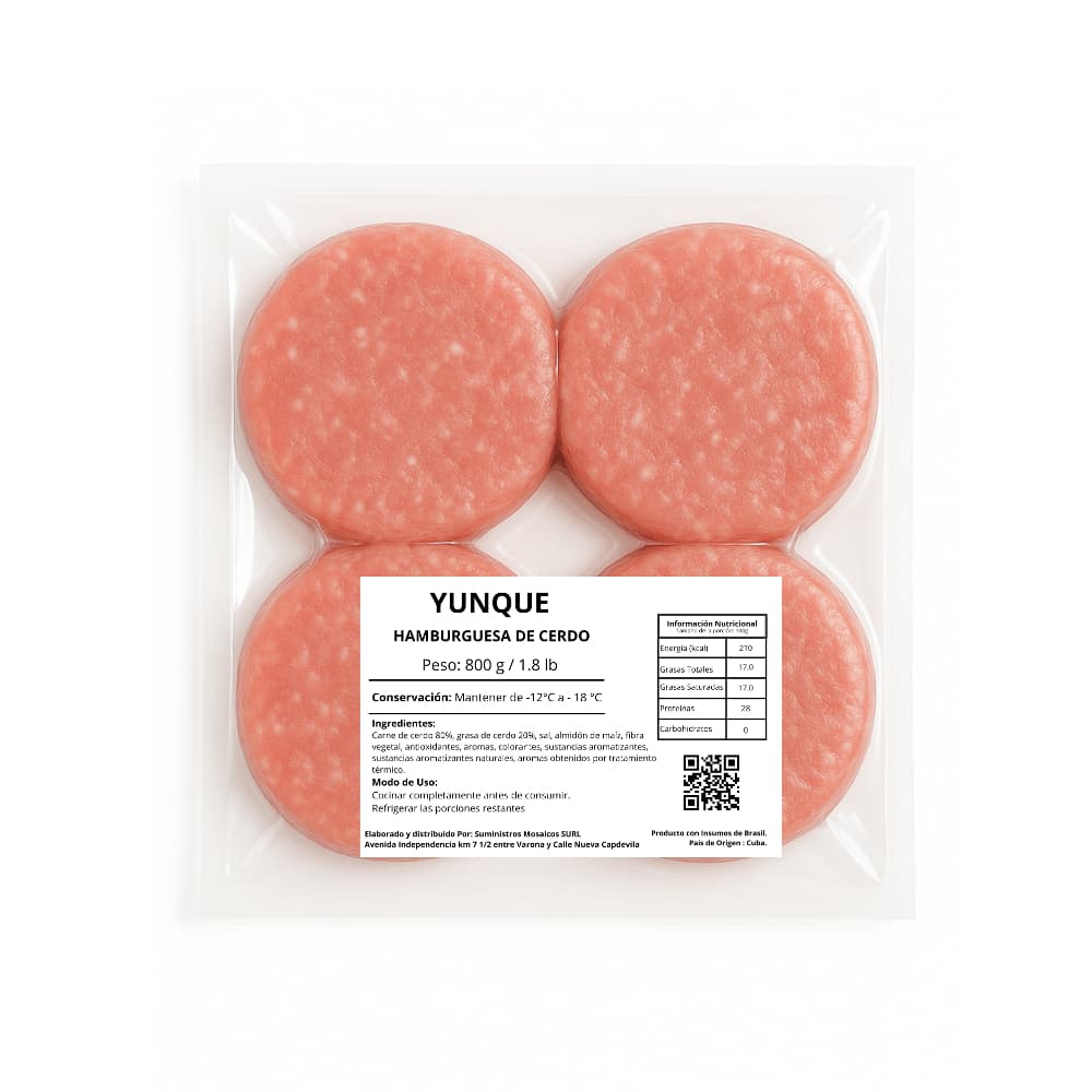 Hamburguesa de cerdo Yunque (800 g / 1.8 lb) - Miniatura 1
