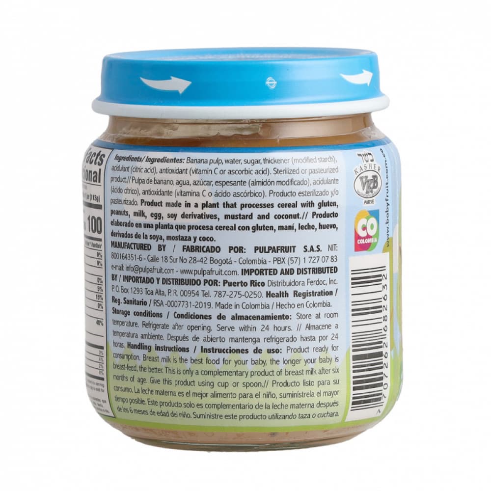 Compota de banano Baby Fruit (24 x 113 g / 4 oz) - Miniatura 3