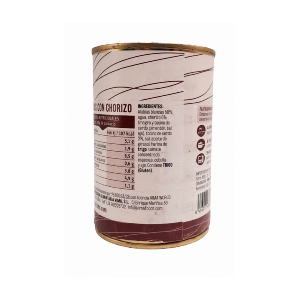 Judías con chorizo Vima Foods (415 g / 14.63 oz) - Miniatura 2