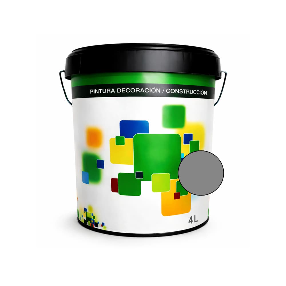 Pintura acrílica interior y exterior color gris oscuro Euro Campi (4 L) - Miniatura 1