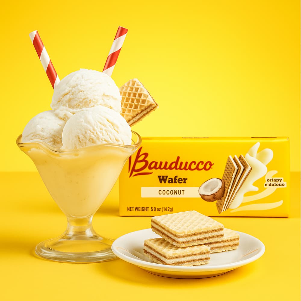Sorbetos rellenos con crema sabor a coco Bauducco (142 g / 5 oz) - Miniatura 2