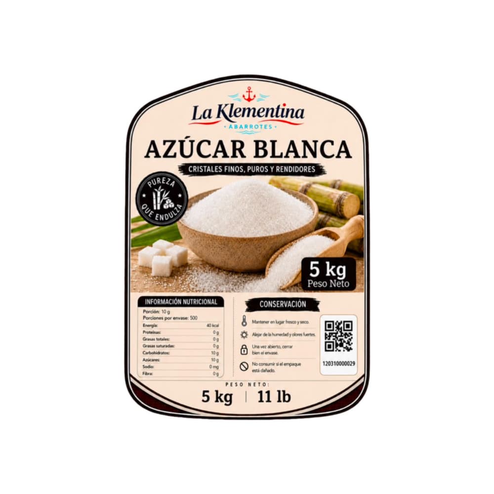 Azúcar blanca La Klementina (5 kg / 11 lb) - Miniatura 2
