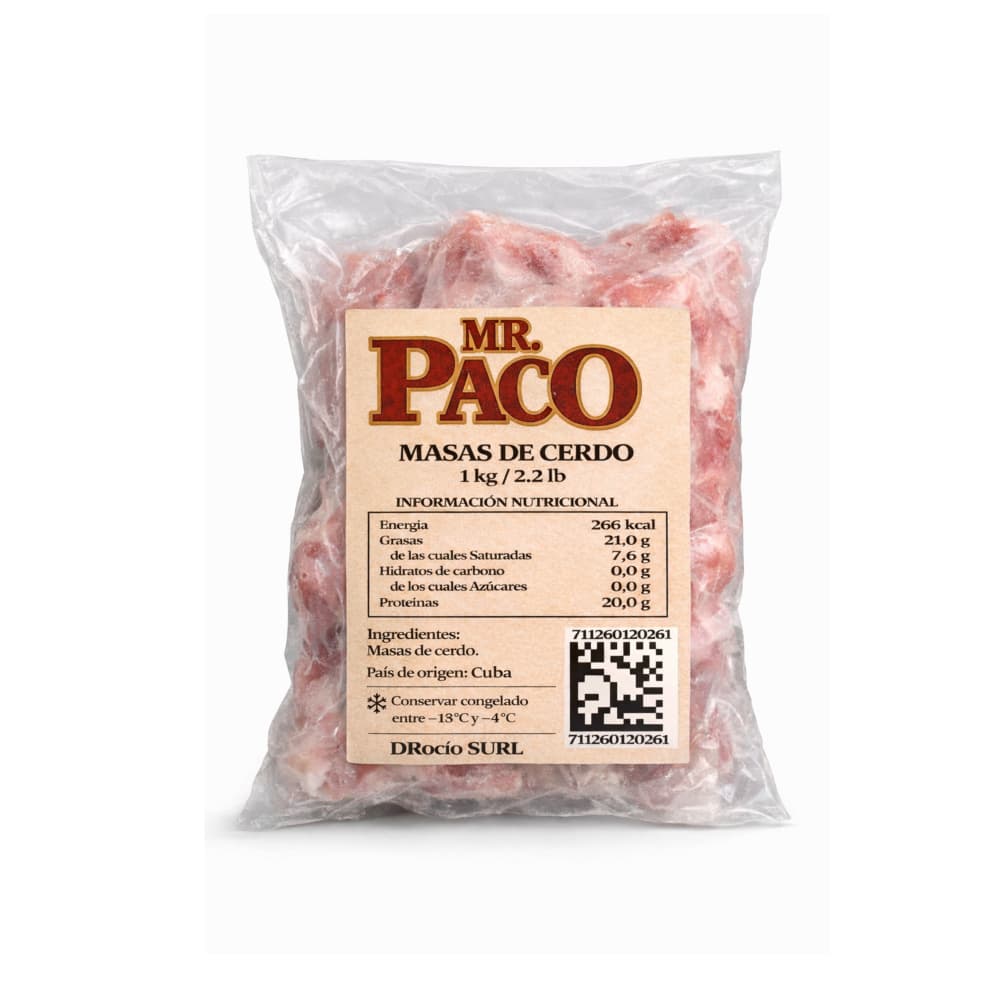 Masas de cerdo Mr. Paco (1 kg / 2.2 lb) - Miniatura 1