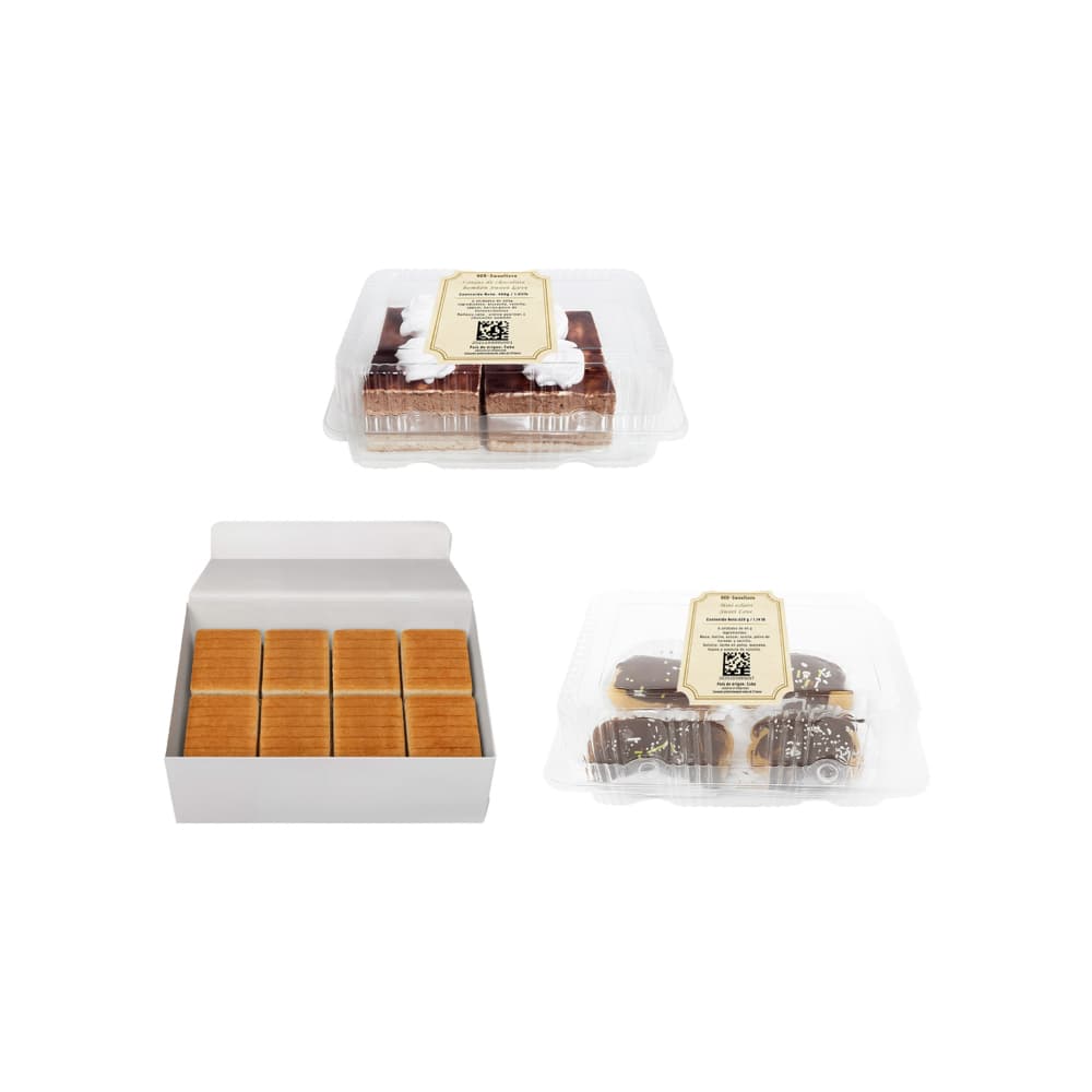 Sweet Love No.4: Lonjas de chocolate - bombón  + Masarreal de guayaba + Mini eclairs - Imagen 1