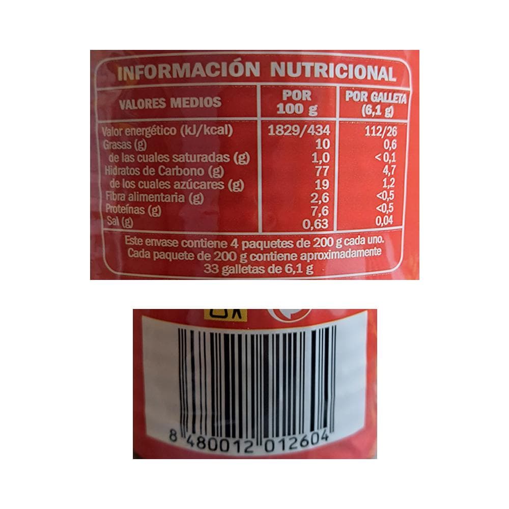 Galletas María Ifa Eliges (800 g / 1.76 lb) - Miniatura 3