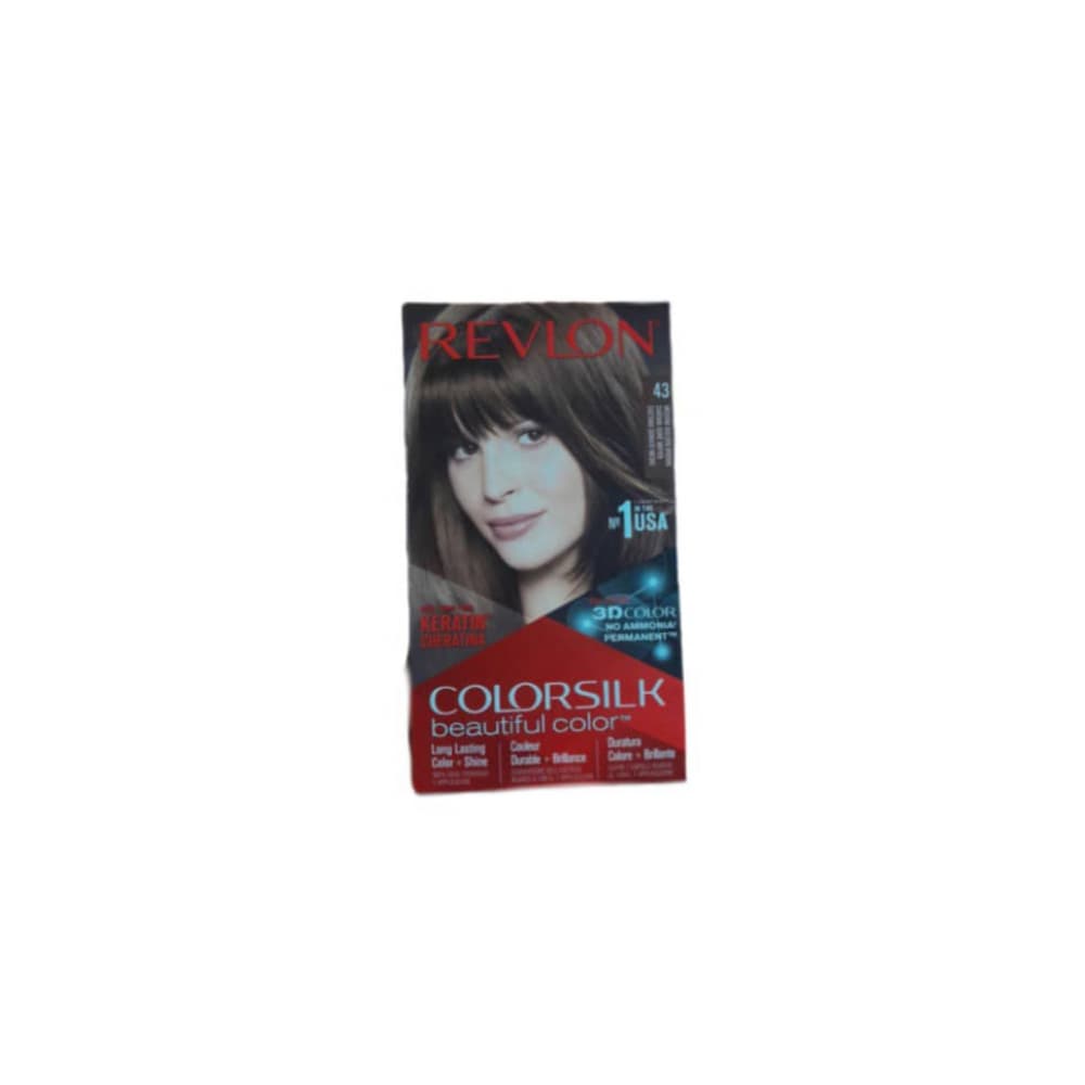 Tinte de cabello para mujer. Color castaño medio dorado #43 Revlon (59.1 ml / 2 fl. oz) - Imagen 1