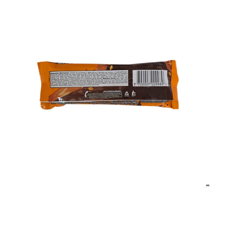 Combo de galleta cubierta sabor a chocolate con caramelo y maní (12 x 60 g) - Miniatura 2