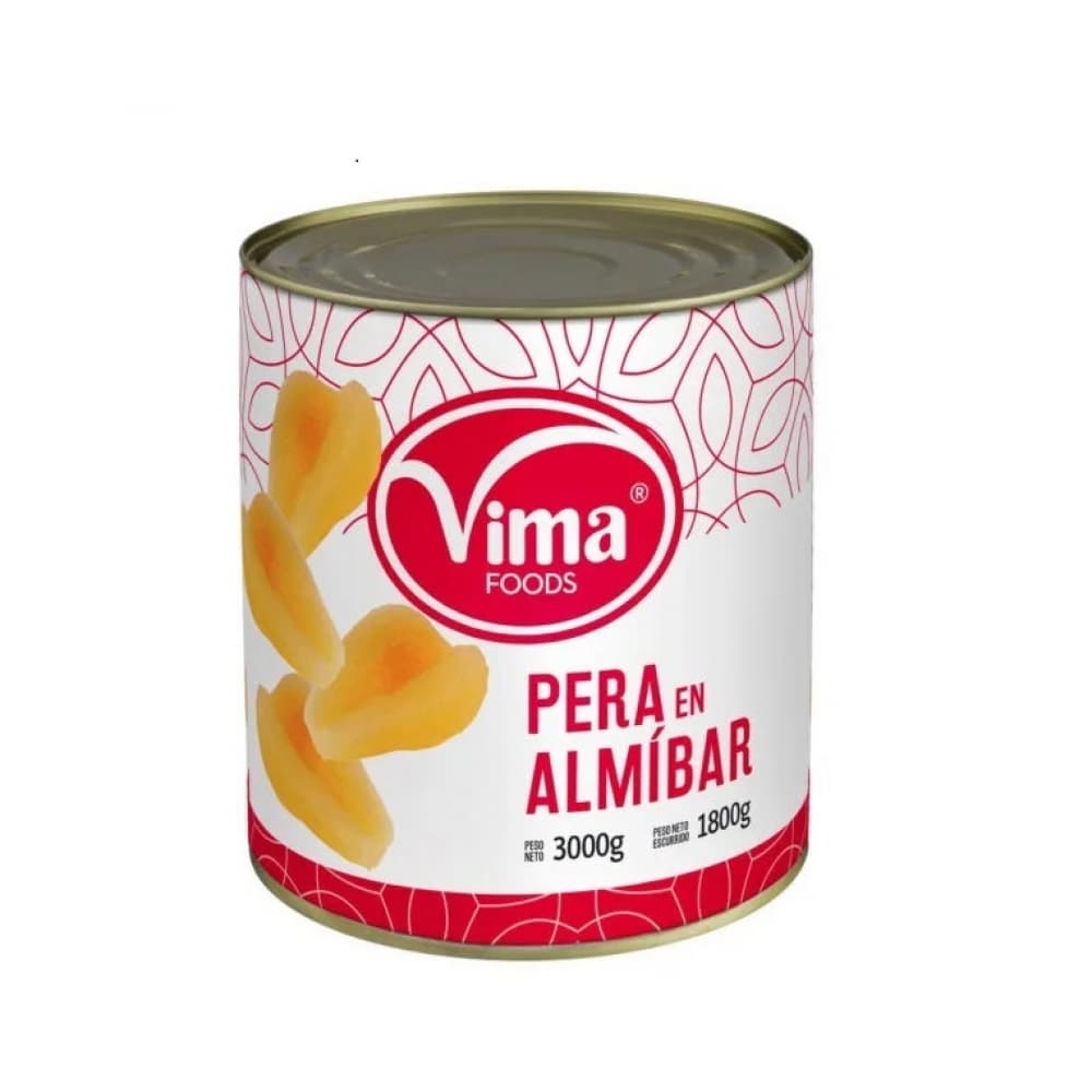 Pera en almíbar Vima Foods (3 kg / 6.6 lb) - Imagen 1