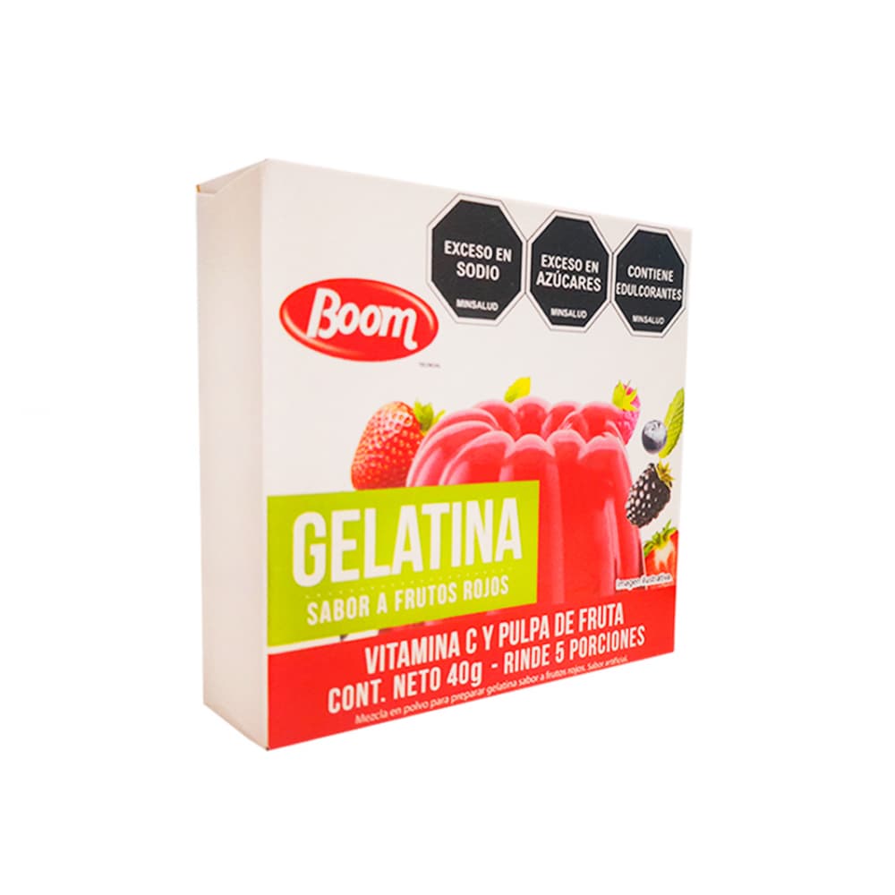 Gelatina sabor a frutos rojos Boom (40 g / 1.4 oz) - Miniatura 6