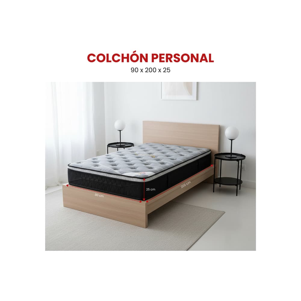 Juego de cuarto #4 Sail & Color a full: armario + gavetero alto + gavetero tipo cómoda + 2 mesitas de noche + colchón personal - Miniatura 3