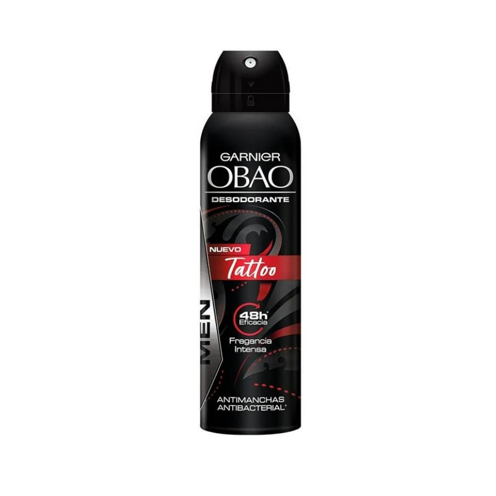 Desodorante en spray antibacterial para hombres Tattoo Obao Garnier (90 g / 150 ml) - Imagen 1