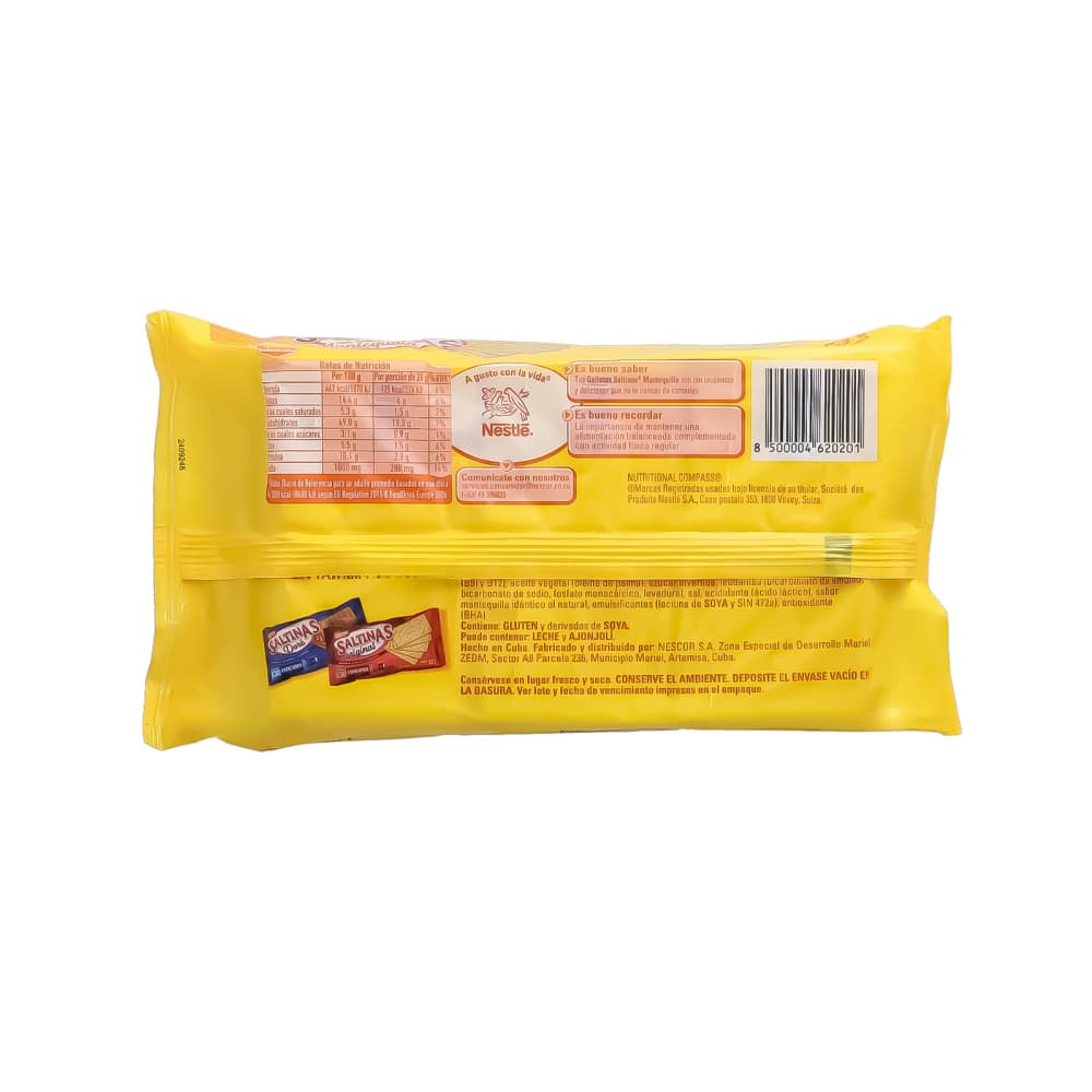 Galletas saladas con sabor a mantequilla Saltinas Nestle (252 g / 8.89 oz) - Miniatura 2