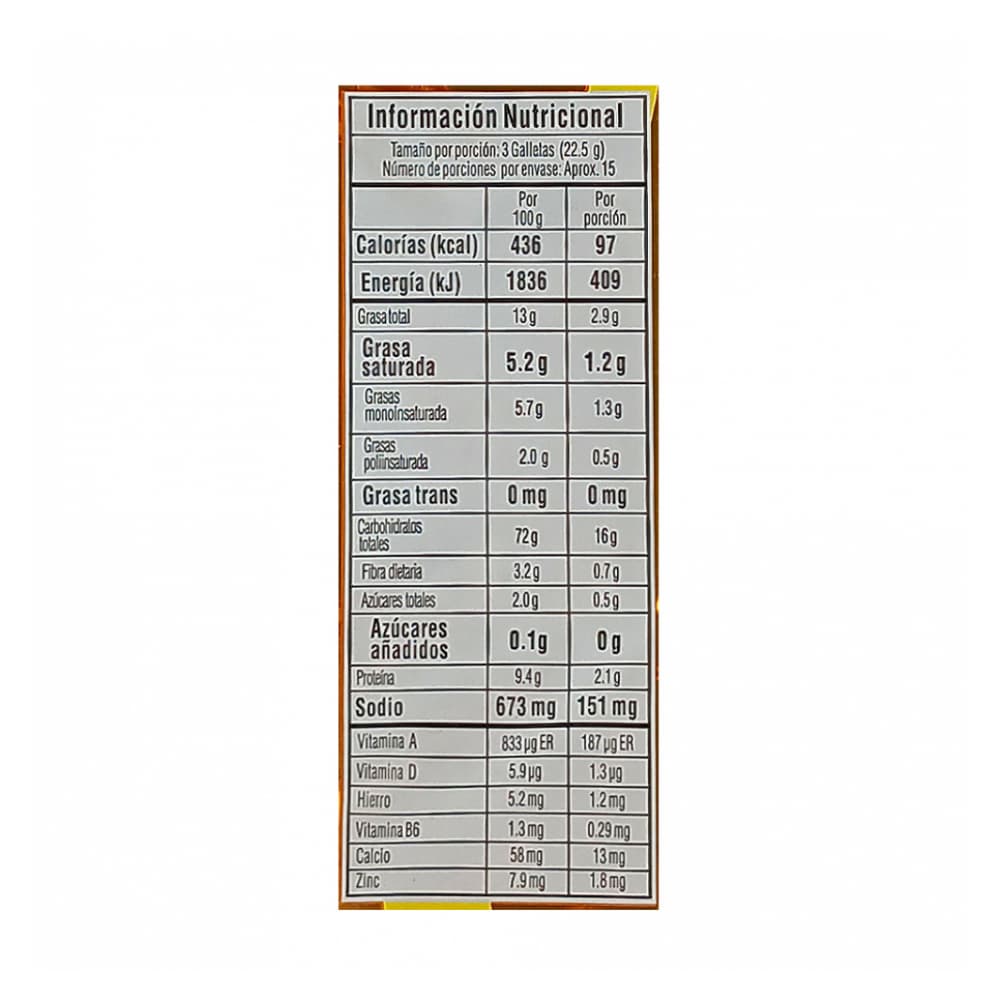 Galletas saladas sabor queso y mantequilla Saltín Noel (338 g / 11.92 oz) - Miniatura 4