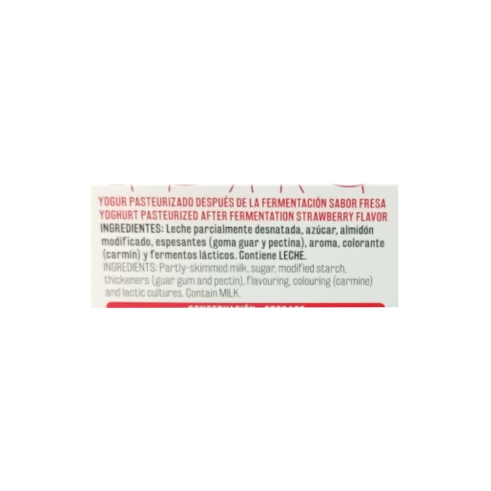 Yogurt pasteurizado sabor fresa Vima Foods (4 x 100 g / 3.53 oz) - Miniatura 2
