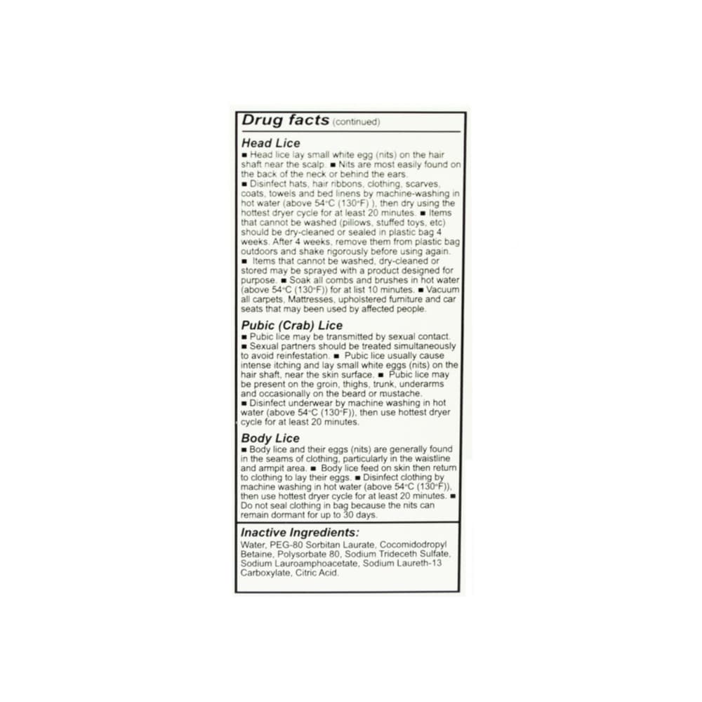 Champú antipiojos con peine Licex (4 oz / 118 ml) - Miniatura 4