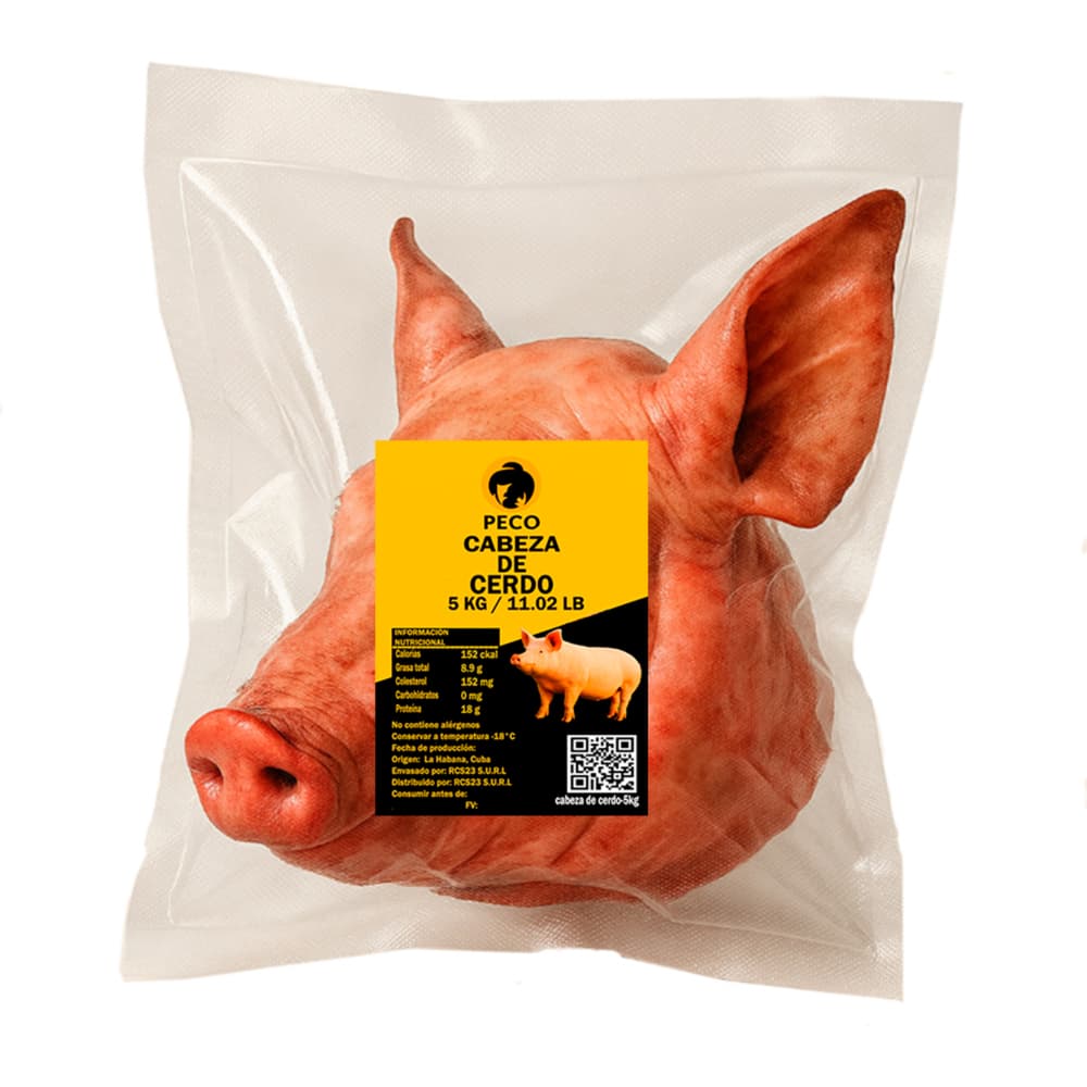 Cabeza de cerdo Peco (5 kg / 11.02 lb) - Miniatura 3
