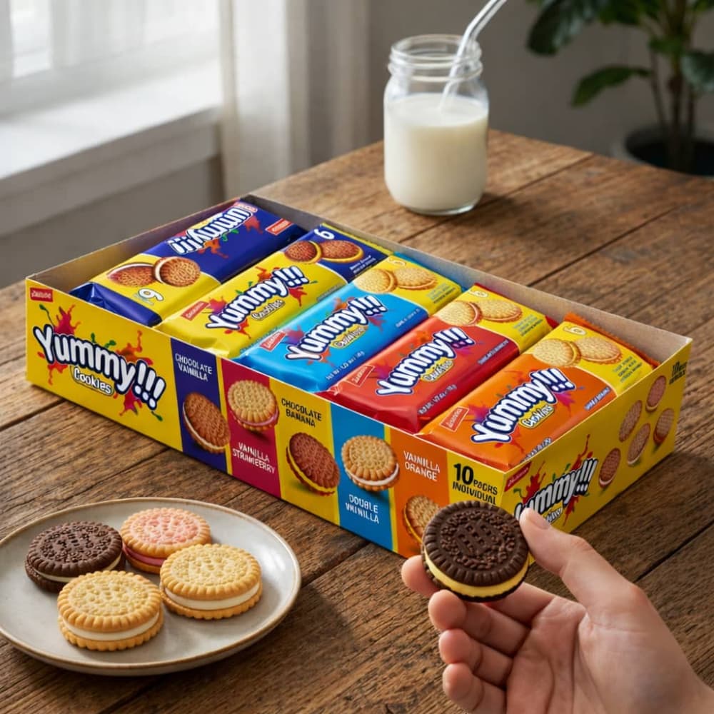 Combo de galletas dulces rellenas de sabores variados - Miniatura 2