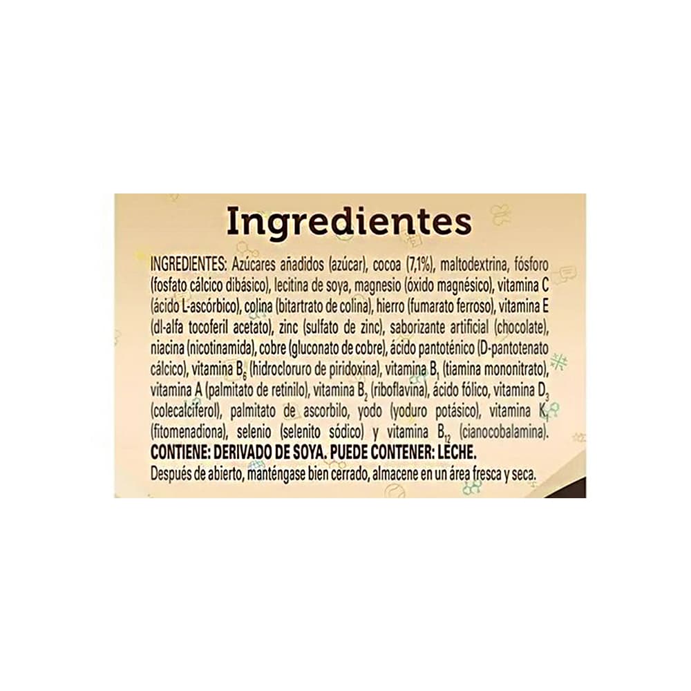 Alimento en polvo fortificado para preparar una bebida sabor a chocolate Cal-C-Tose (160 g / 5.64 oz) - Miniatura 2