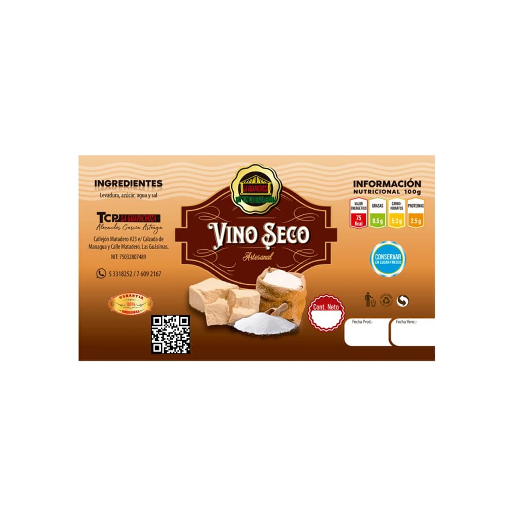 Vino seco artesanal La Guapachoza (1 L) - Miniatura 2