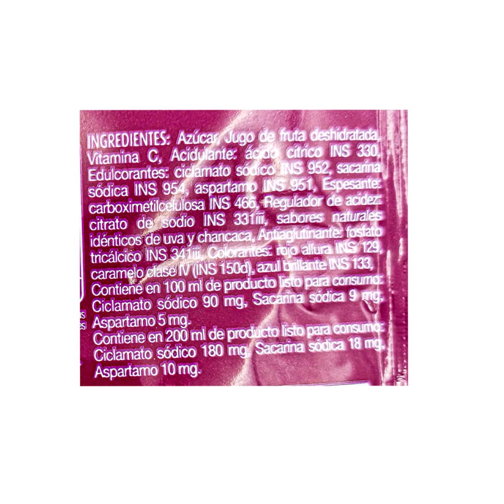 Refresco instantáneo sabor uva Zuko (20 g) - Miniatura 3