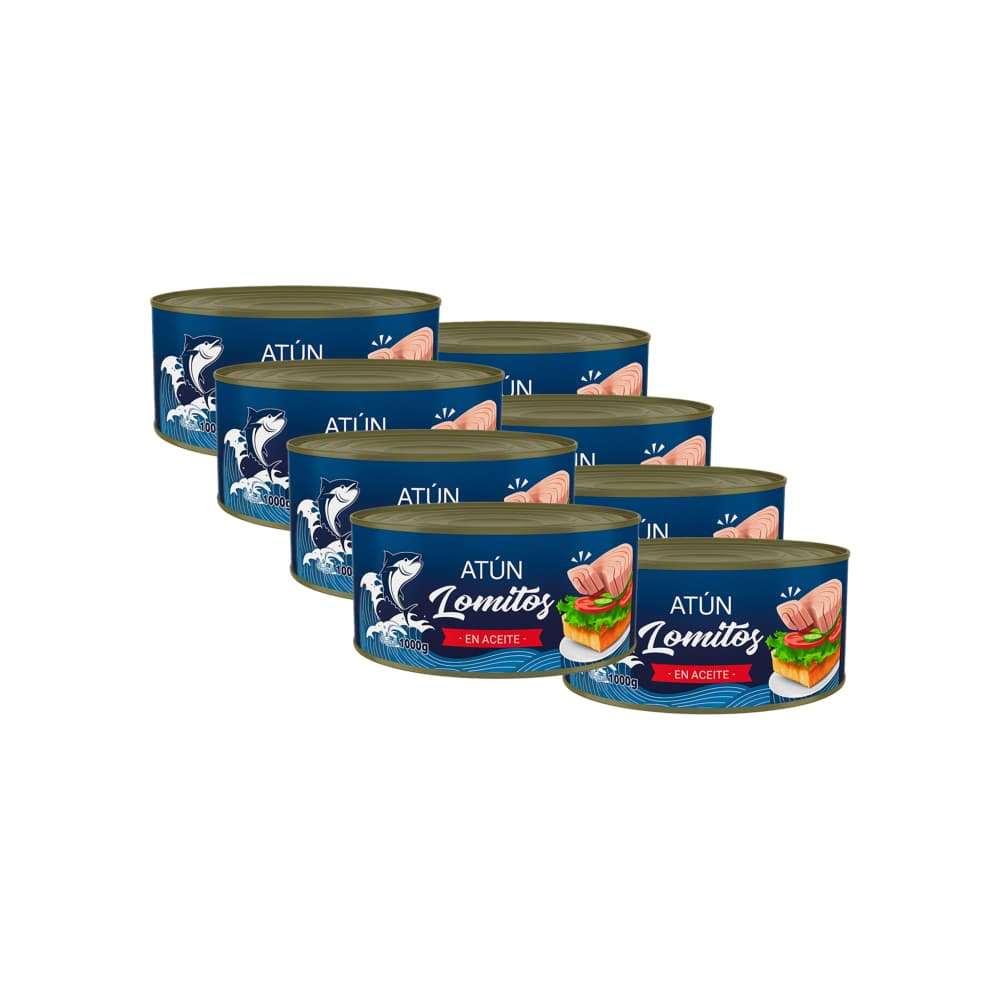 Lomitos de atún en aceite Lucy (8 x 1 kg / 2.2 lb) - Miniatura 1