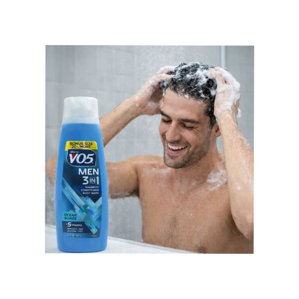 Champú - acondicionador - gel de baño 3 en 1 Ocean Surge Alberto VO5 (443 ml / 15 fl oz) - Miniatura 4