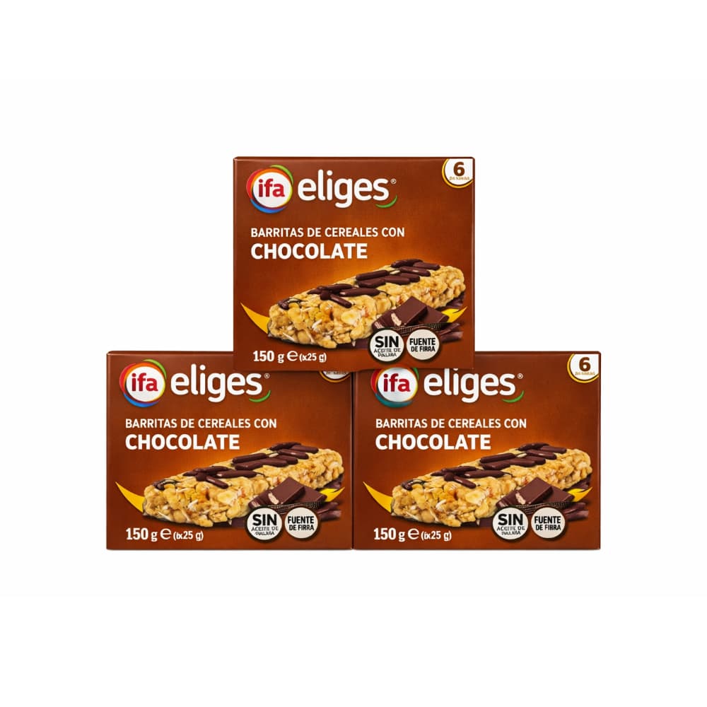 Barritas de cereales con chocolate IFA Eliges (3 x 150 g / 5.29 oz) - Miniatura 1