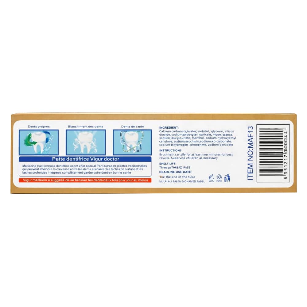 Pasta dental antibacteriana MAF (110 g / 3.88 oz) - Miniatura 3