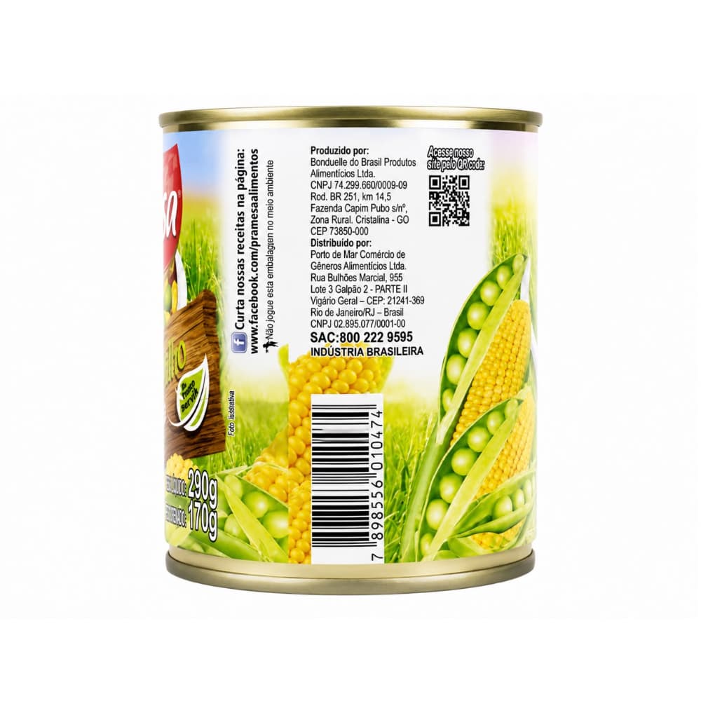 Mezcla de arvejas y maíz en conserva Pramesa (290 g / 10.22 oz) - Miniatura 3