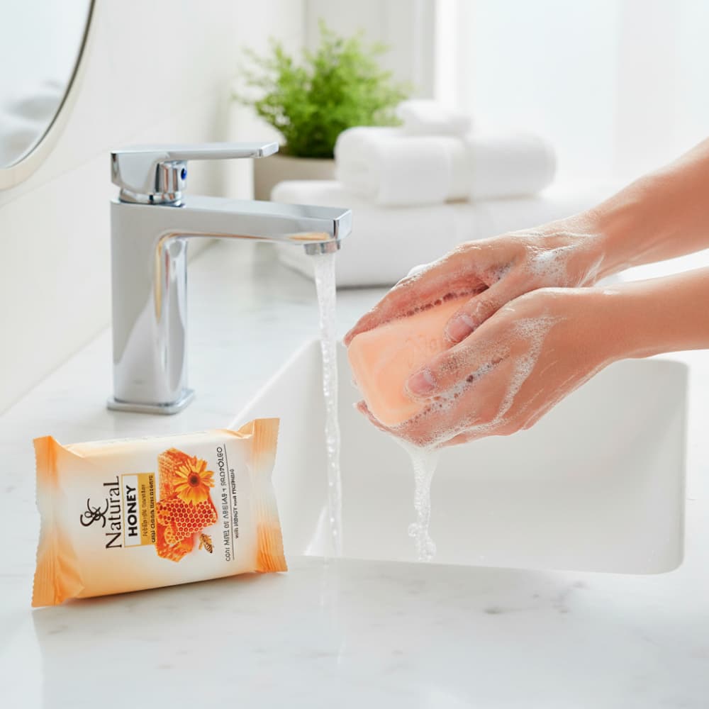 Jabón de tocador con miel y propóleo Suchel Camacho (125 g / 4.41 oz) - Miniatura 4