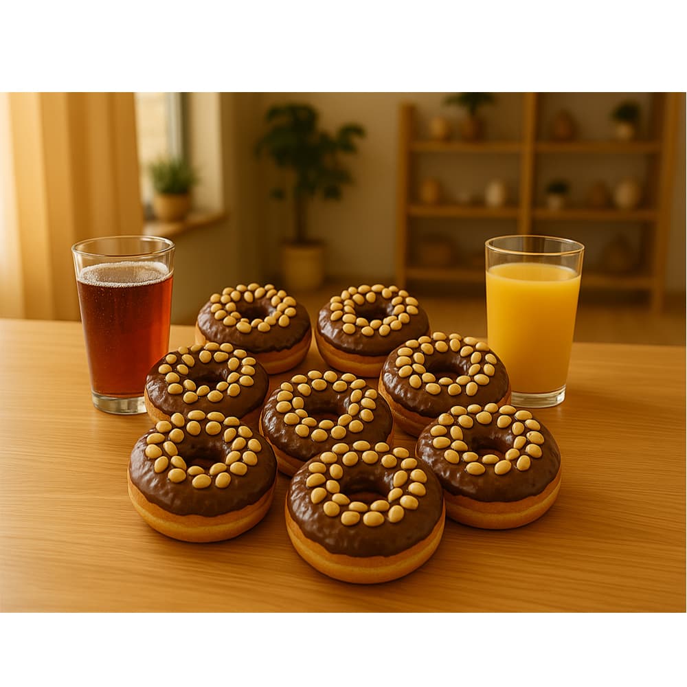 Dona con cobertura de chocolate y almendra (8 x 116 g / 4.01 oz) - Miniatura 4