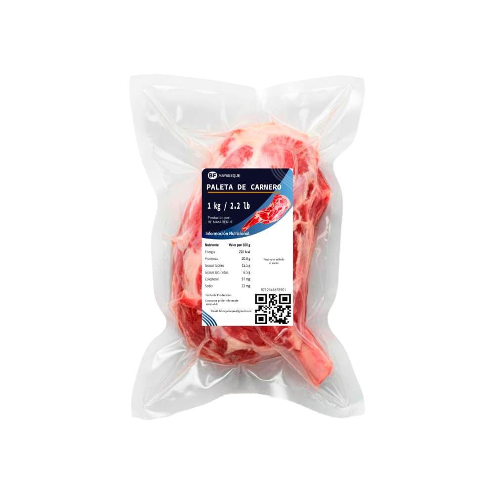 Paleta de carnero BF Mayabeque (1 kg / 2.2 lb) - Miniatura 2