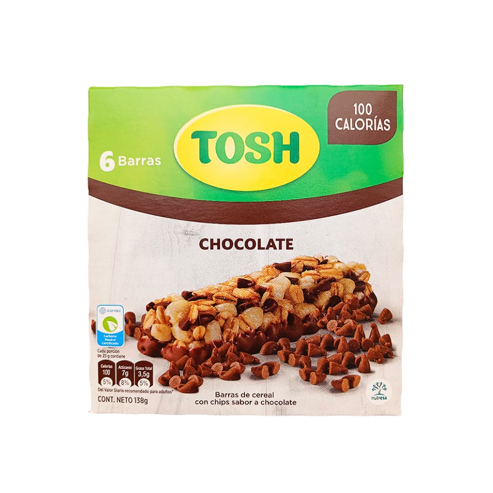 Barras de cereal con chips sabor a chocolate Tosh (138 g / 4.9 oz) - Miniatura 1