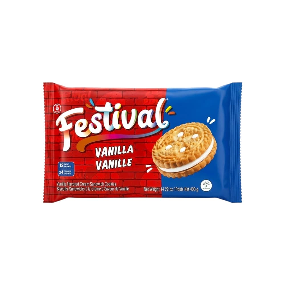 Galletas dulces rellenas con crema sabor a vainilla Festival (403 g / 14.22 oz) - Miniatura 1