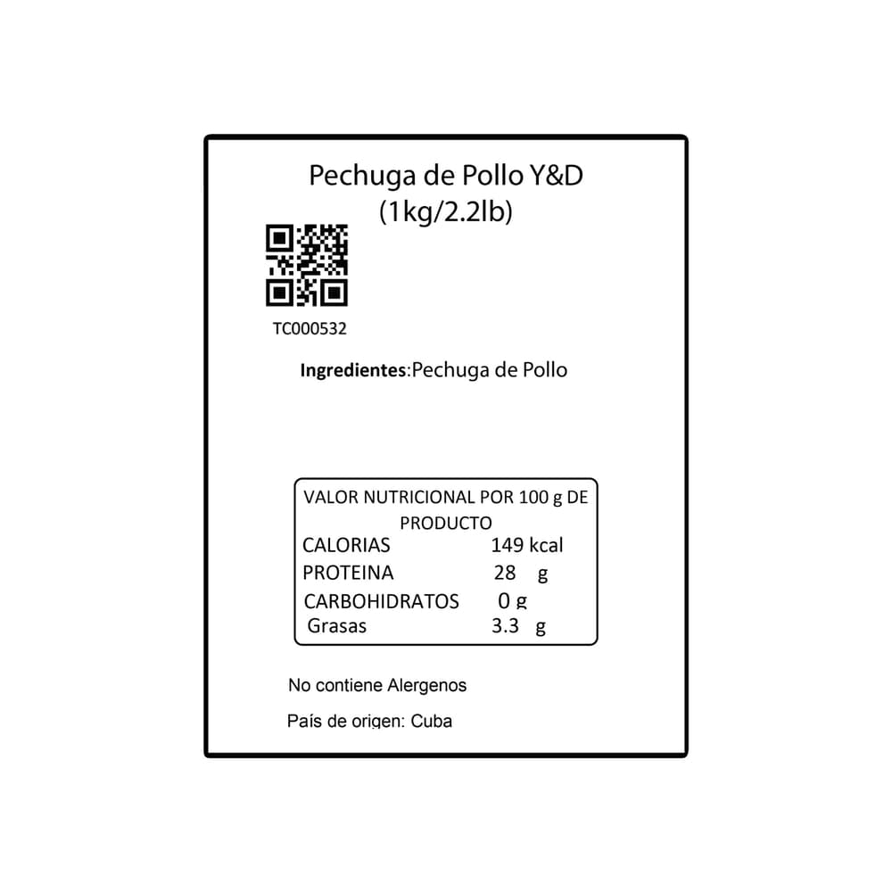 Pechuga de Pollo Y&D (1 kg / 2.2 lb) - Miniatura 3