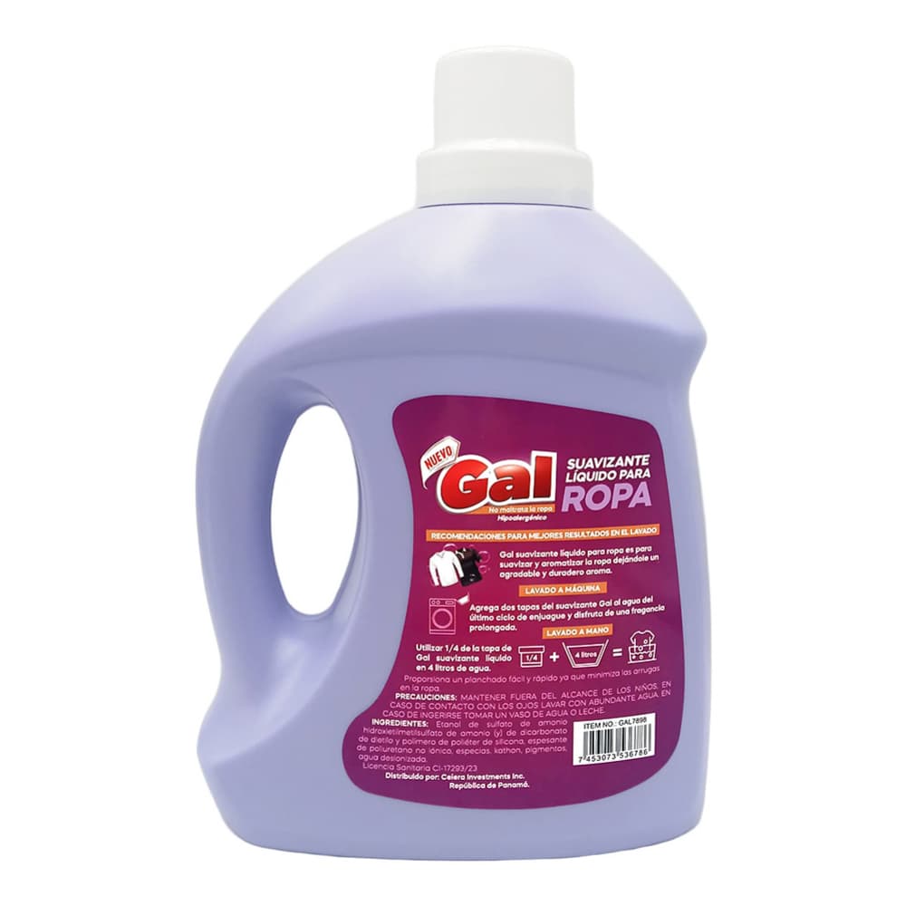 Suavizante líquido para ropa hipoalergénico aroma a lavanda Gal (2 L) - Miniatura 2