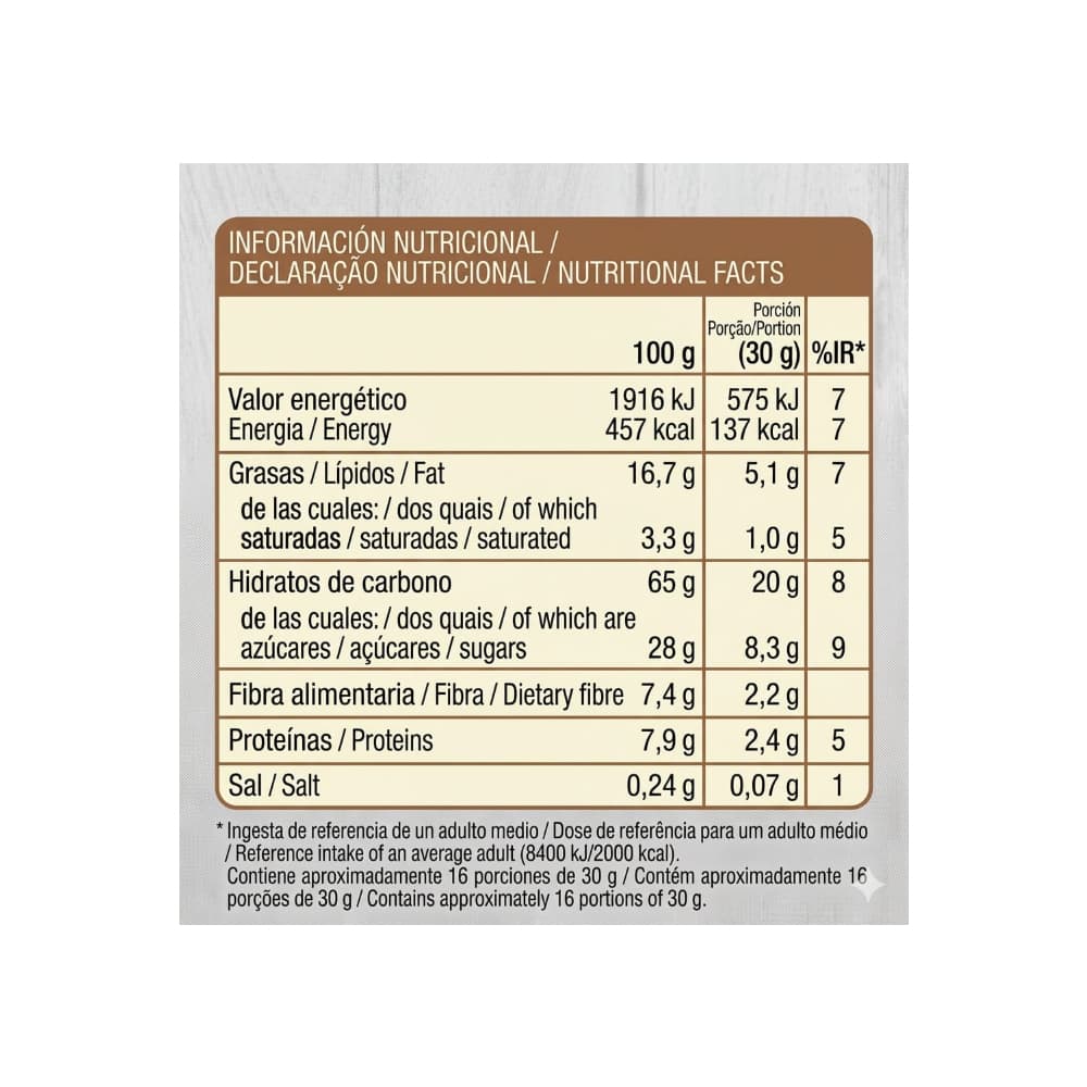 Cereal Muesli crujiente con chocolate Ceridés (500 g / 1.1 lb) - Miniatura 11