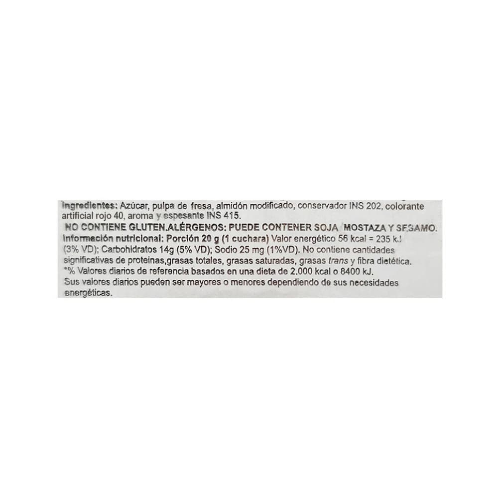 Sirope de fresa Predilecta (220 g / 7.76 oz) - Miniatura 4